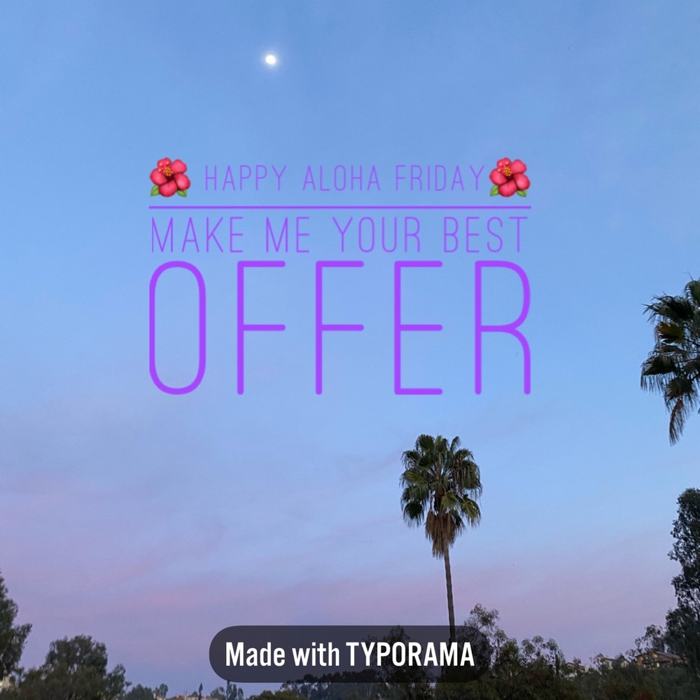 Bundle 🌺 3 items and I will send you an offer